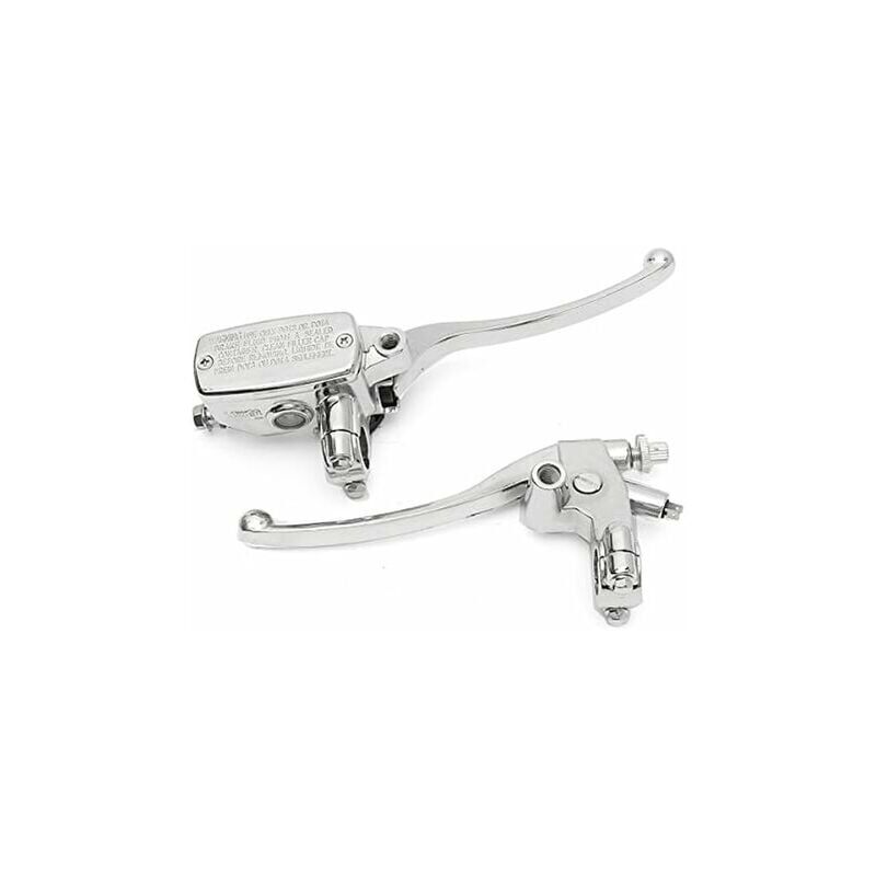 Image of Ontway - 22MM Motorrad-Hydraulikbremszylinder-Kupplungshebel Chrom