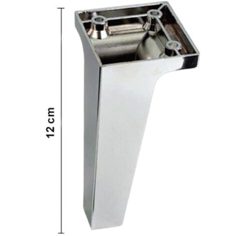 Verchromter Mobilfuß 12x5,5 cm