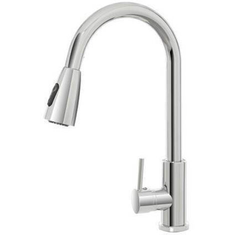 Verchromter Spültischmischer mit ausziehbarer Brause – Serie Kitchen