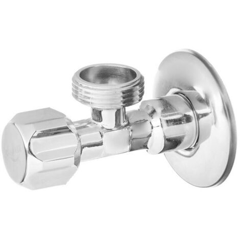 Verchromtes Eck-Tellerventil 1/2"x1/2"