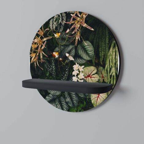VERDANT ARINI Rundes Regal Schwarz