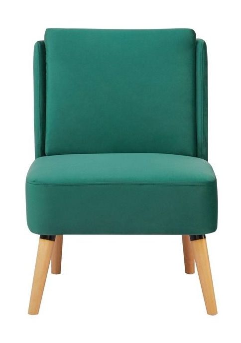 

Verde esmeralda Tapizado 100% Poliéster. Patas de madera de pino natural.