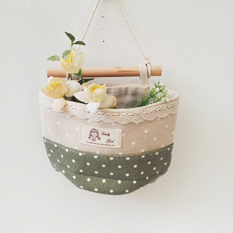 (Verde) Organizador colgante, bolsa de almacenamiento para habitación de niños, organizador colgante, organizador de puerta de baño, estante colgante de tela
