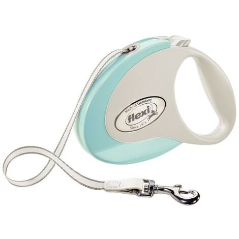 Verde S 3 metri: Guinzaglio Flexy Style Tape estensibile a fettuccia con manico ergonomico per cani