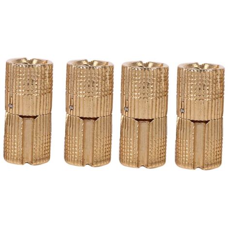Verdecktes Drehscharnier – 4-teiliges Set, 12 mm, vergoldetes Kupfer, für Küche/DIY-Dekorationen – Tragkraft 8 kg/2 Stück, 180°-Drehung