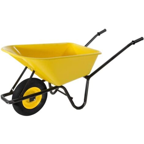 VERDELOOK Carriola per giardino pvc 100 lt con ruota pneumatica 145x60x58 - biacchi ettore