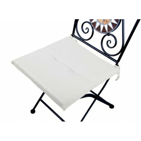 VERDELOOK Cuscino Antimacchia per sedia Bianco