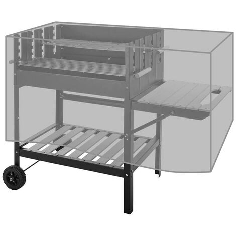 VERDELOOK Telo in polietilene per la Copertura del Barbecue, 125x55x55 cm