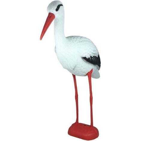 Verdemax decorazione animale cicogna cm 78
