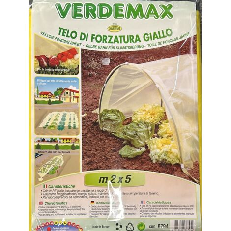 VERDEMAX - TELO DI FORZATURA GIALLO 2X5M