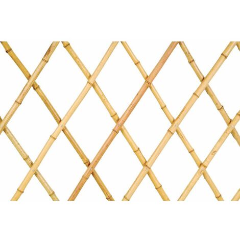 Verdemax Traliccio Estensibile in Bamboo Naturale - 1,80 x 1,80 m