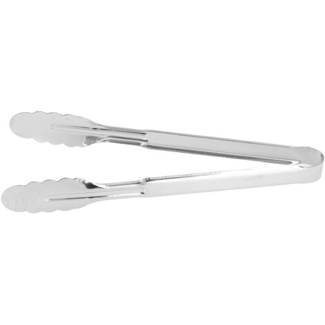 Verdickte Küchenzange aus Edelstahl 304 für Grill und Camping, 28,5 cm