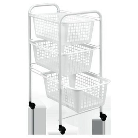 Verdulero coc 3c 38x30x68cm pl bl san diego metaltex