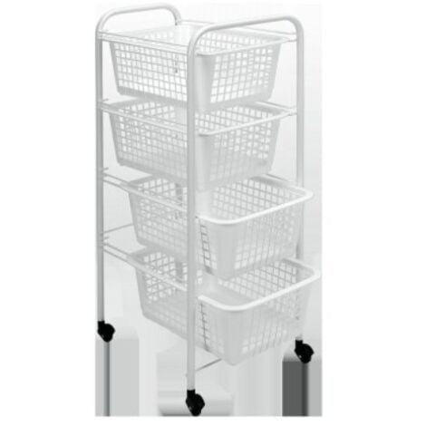 Verdulero coc 4c 38x30x83cm pl bl miami metaltex