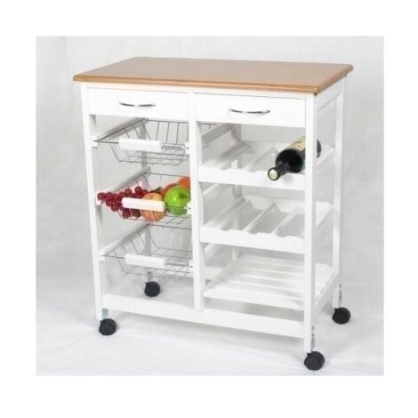 Verdulero Cocina 3C 76X67X37Cm 2 Cajones Ac/Mad Kit Closet