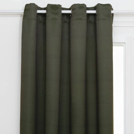 Verdunkelnder Vorhang Odelie khakigrün 140x260cm - Atmosphera créateur d'intérieur
