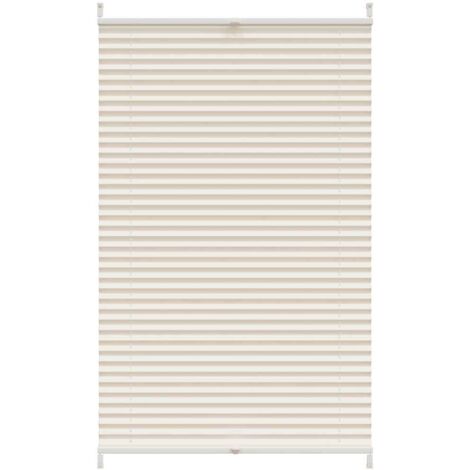 Verdunkelungsplissee 90x100 cm Creme vidaXL - Creme