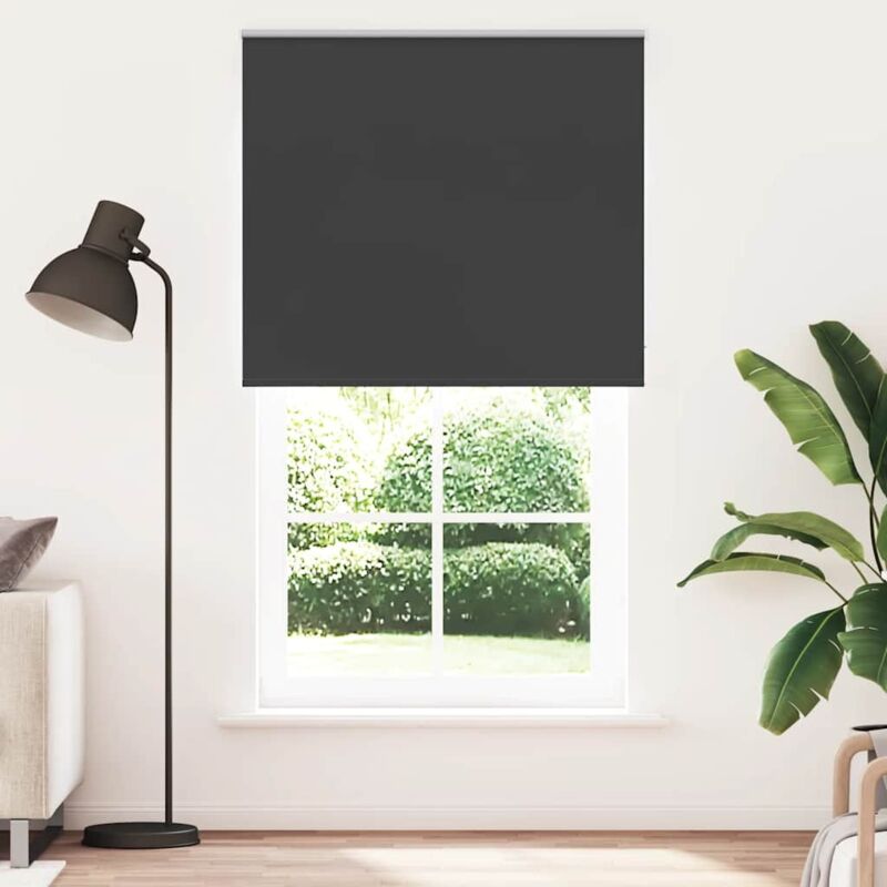 Verdunkelungsrollo Schwarz 120x230 Cm Stoffbreite 116, 6 Cm Vidaxl