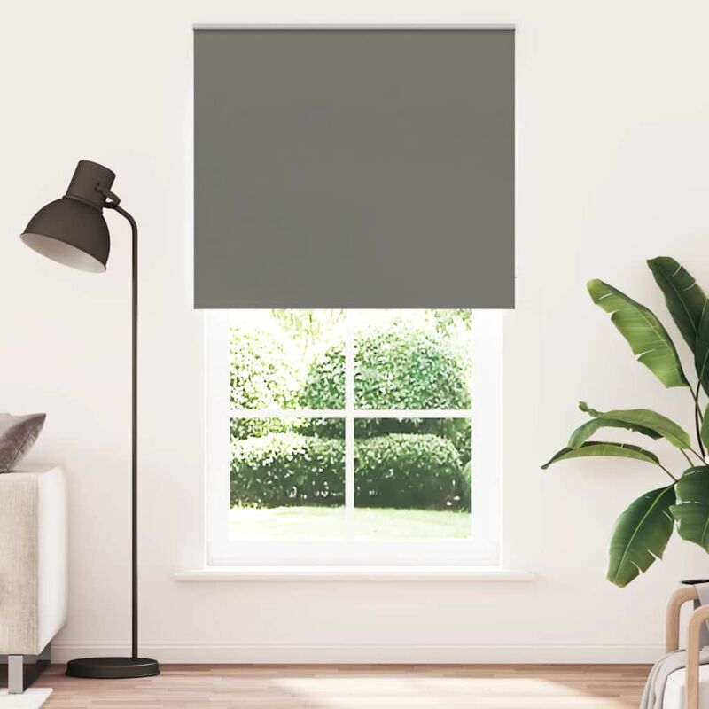 Vidaxl Verdunkelungsrollo Grau 135x230cm Stoffbreite 131, 6cm Polyester
