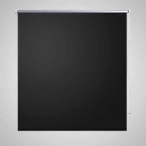 Verdunkelungsrollo Verdunklungsrollo 100 x 230 cm schwarz - Schwarz