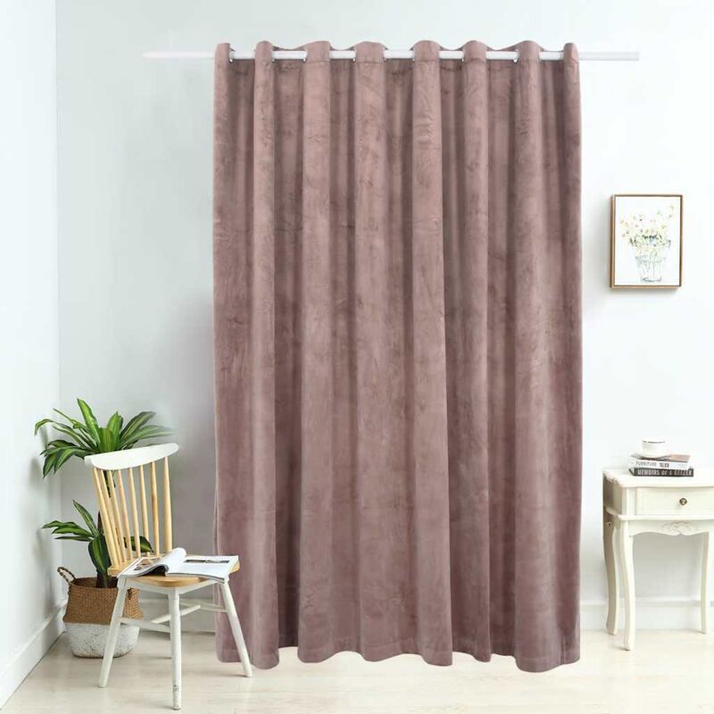 Verdunkelungsvorhang Mit Metallösen Samt Antik-rosa 290x245 Cm Vidaxl