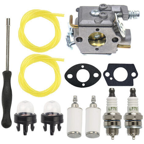 Vergaser 309376002 für Ryobi RY3714 RY3716 Benzin-Kettensägen mit Kraftstofffilter, Schraubendreher und Wartungssatz