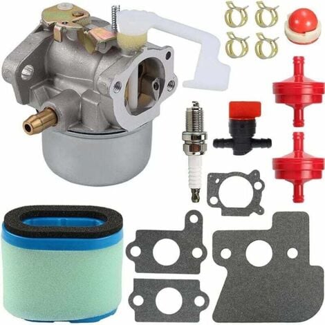 VTIZIKL Vergaser für Briggs & Stratton 698055 690152 694203 121602 121607 121612 Motoren, mit 697029 690610 Luftfilterdichtungen Kraftstofffilter