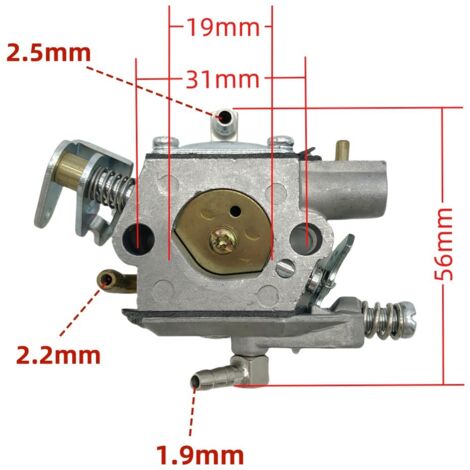Vergaser geeignet für Zubehör des Kraftstoffsystems von Zweitakt-Kettensägenmotoren DSH 700, DSH 900, 261957, WT-895, 909-188, normale Ausgangsleistung.