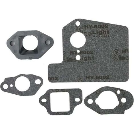 Vergaser-Isolator-Dichtungssatz – kompatibel mit GCV160, GCV190, GSV190 Motorrad-Rasenmäher – Schalldämpfer und leichte Wartungsdichtungen