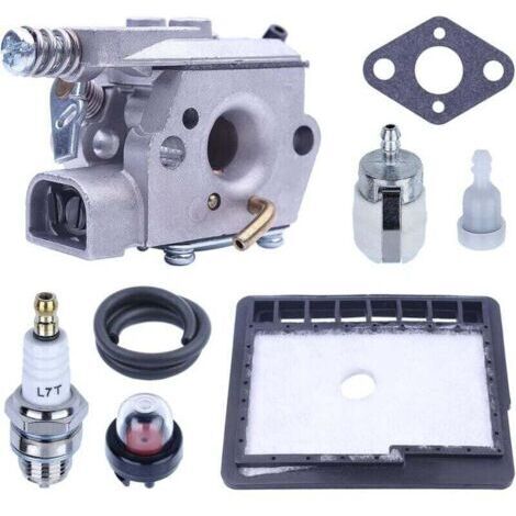 Vergaser-Kit für ECHO CS3000 CS3400 CS3450 CS300 Kettensäge, Vergaser mit Luftfilter + Dichtung + Kraftstofffilter + Schlauch, Ersatzteile, Zubehör,