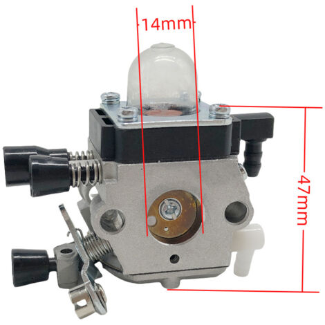 Vergaser kompatibel mit den Freischneidern FS45, FS46, FS55, FS55R und FC55 (Kraftstoffsystem C1Q-S186A 909-154). Hochpräziser Kraftstoffmischer für gleichmäßige Kraftstoffzufuhr.