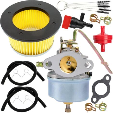Vergaser kompatibel mit Tecumseh 631068A, 631068B, 631827, 632208, 632589, 632615, H25, H30, H35, H50 4-Takt-Craftsman-Rasenmähermotor (3,5 PS). Vergaser für Häcksler (3 PS) 3147