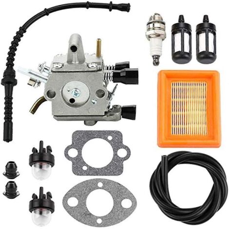 Vergaser-Luftfilter-Primerpumpe-Kraftstoff-Reparatursatz passend für Stihl FS120 FS200 FS250 FS300 FS350 FR350 FR45
