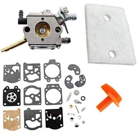 Vergaser mit Membranluftfilter für Stihl FS48, FS52, FS56, FS62, FS66, FS86, FS88, FS106, FS86, FS88. Ersetzt WT-45A, WT-45-1, 4126 120 0610, 4132 120 0600, 4123 124 0800. Freischneider