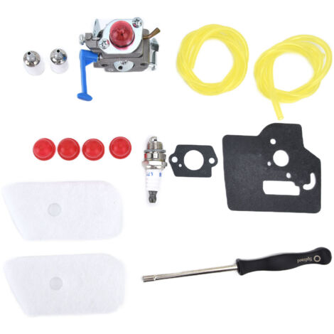 Vergaser-Reparatursatz C1Q-W40A mit Luftfilter und Dichtungen für Husqvarna 128LD, 128L, 128C, 128CD