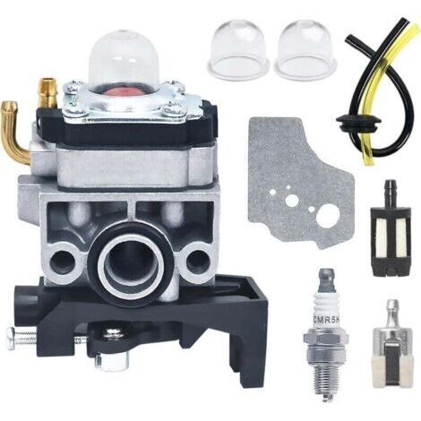 Vergaser-Reparatursatz für Honda GX25, GX35, UMS425E, UMK425E, UMK435E, HHB25, FG110 4-Takt-Freischneider und Laubbläser mit Dichtung, Filter und Ortviai-Zündkerze