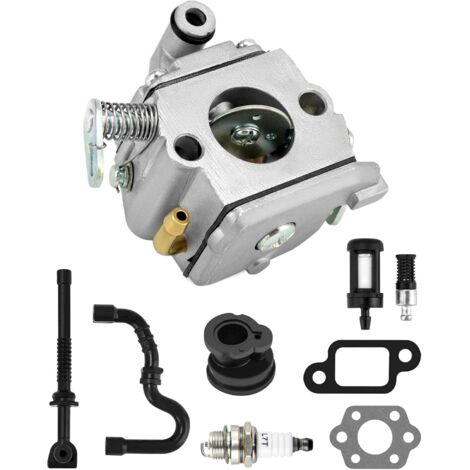 Vergaser-Set kompatibel mit Stihl MS170 180 017 018, Rasenmäher- und Kettensägenzubehör, mit Zubehör