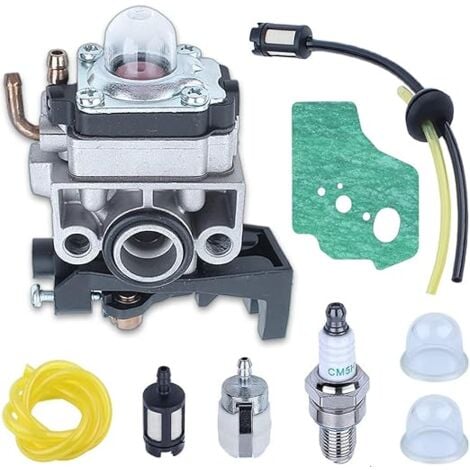 L&H-CFCAHL Vergaser Vergaser-Set für Honda GX25 GX35 FG110 HHT35 HHT25 Motor, Vergaser + Dichtung + Filter + Kraftstoffleitung + Luftfilter + Zündkerze + Glühbirne, 9-in-1-Teile