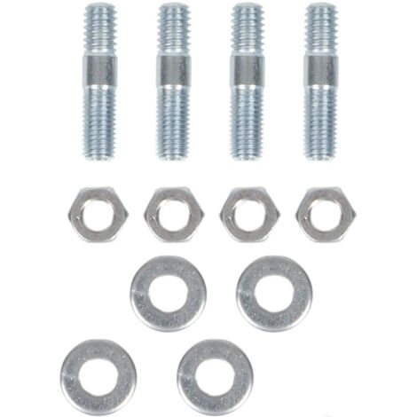 Vergaserbolzen-Set Vergaserbolzen mit Distanzstücken Satz von 1-3 8 Zoll langen Metall-Vergaserbolzen mit Distanzstücken für 5 Gewindegänge von 16.