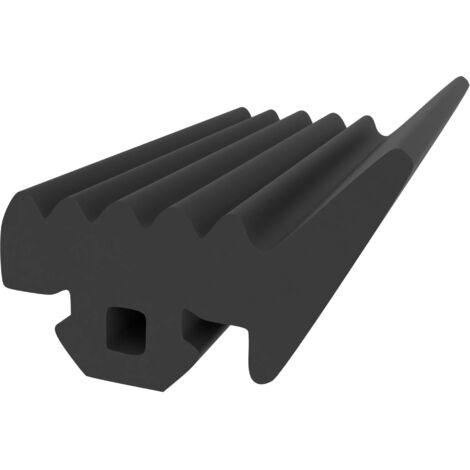 Verglasungsdichtung für Fenster - Schwarz - 10 cm Muster - 9 mm Breite - Dichtung für Schüco - Fenster-Glasdichtung - Gummiprofil für Holz- und Kunststoffrahmen