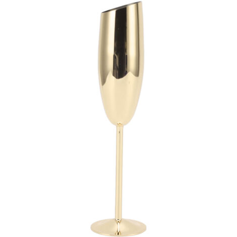 Vergoldeter Edelstahlbecher, rost- und anlaufbeständig, für Champagner und Feierlichkeiten