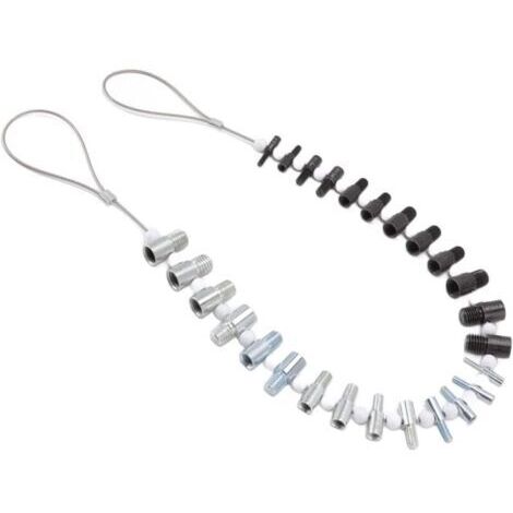 Verificador de roscas para tuercas y tornillos, herramientas de medición para tuercas imperiales y métricas, 26 calibres macho/hembra – 14" y 12"