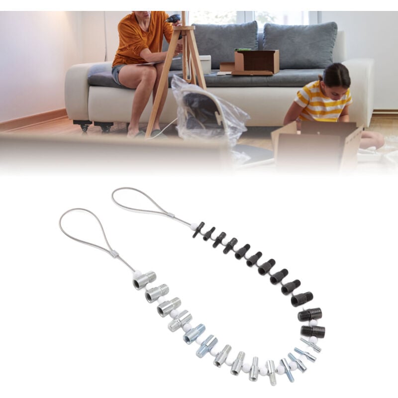 Rapanda - Vérificateur de filetage d'écrous et de boulons 26 jauges mâles/femelles en pouces et métriques, dont 14 pouces et 12 jauges métriques