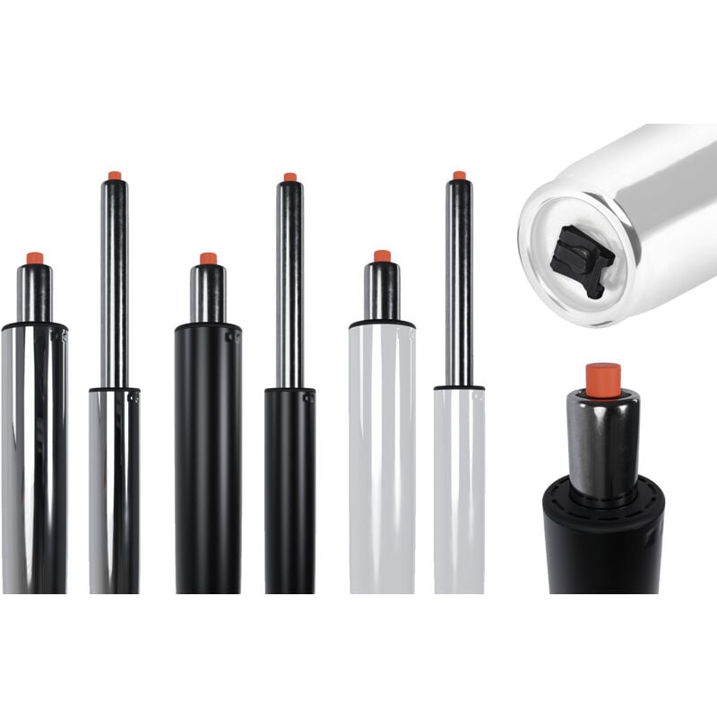 CLP - Vérin à gaz pour sièges de bureau Chrome ø 5cm, Länge 295-435mm