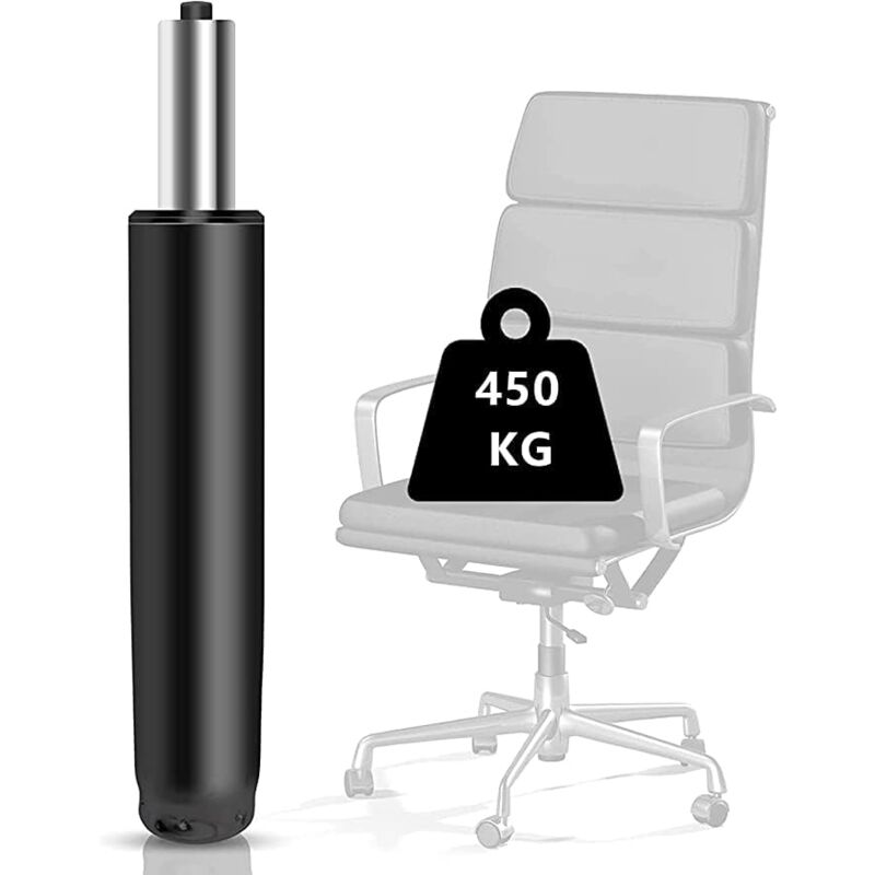 Vérin à gaz de Rechange pour Chaise de Bureau, 450 kg, Amortisseur à gaz pour chaises pivotantes, chaises de Bureau et chaises, réglable en Hauteur