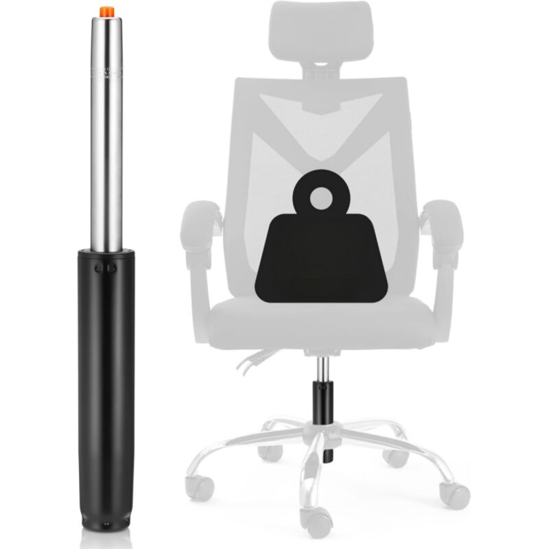 Vérin à gaz de Rechange pour Chaise de Bureau, Verin Fauteuil Bureau Capacité de charge de 450 LBS, Ressort à gaz ajustable pour chaise (30-45cm)