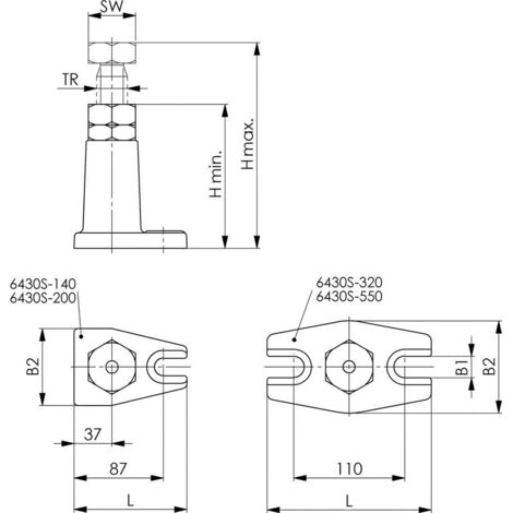 Verin a vis Gr.200 140-200mm AMF