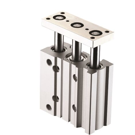 Vérin guidé pneumatique RS PRO SGM, course 200mm, Ø du piston 20mm, action Double ( Prix pour 1 )