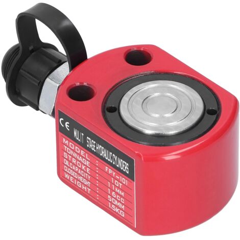 Vérin Hydraulique 10 Tonnes Rouge 16CC Miniature pour Outils Industriels