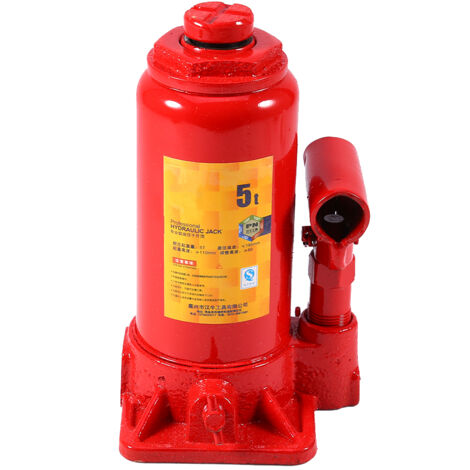 Vérin Hydraulique 5T pour Garage, Cric de Levage Lourd pour Réparation Auto